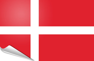 Adhesive flag Denmark