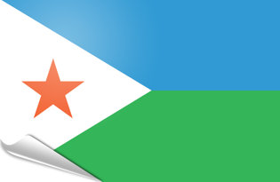 Adhesive flag Djibouti