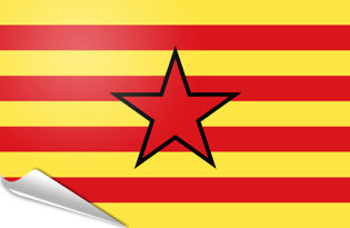 Pegatinas adesivas Estelada aragonesa