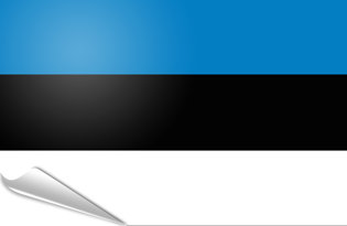Adhesive flag Estonia