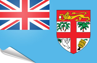 Adhesive flag Fiji