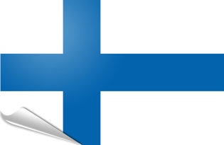 Adhesive flag Finland