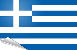 Adhesive flag Greece