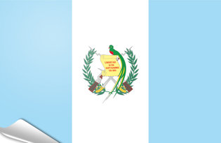 Adhesive flag Guatemala