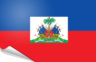 Adhesive flag Haiti State