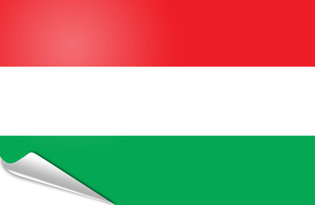 Adhesive flag Hungary