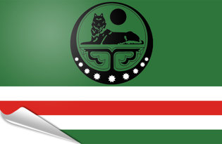 Pegatinas adesivas Republica Chechena de Ichkeria