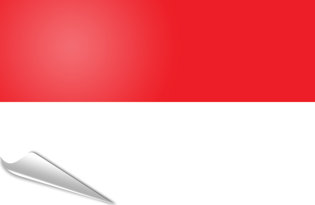 Adhesive flag Indonesia
