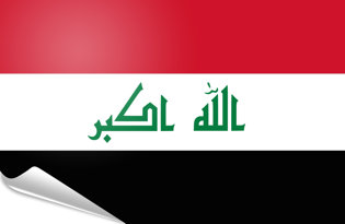 Adhesive flag Iraq 