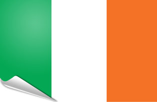 Adhesive flag Ireland