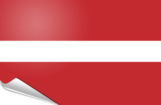 Adhesive flag Latvia