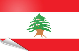 Adhesive flag Lebanon