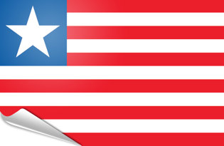 Adhesive flag Liberia