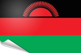 Adhesive flag Malawi