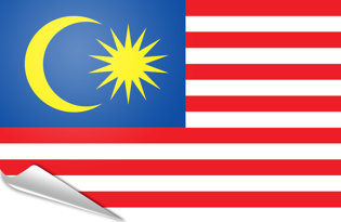 Adhesive flag Malaysia