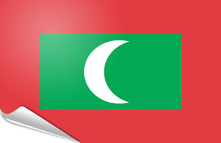 Adhesive flag Maldives