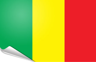 Adhesive flag Mali