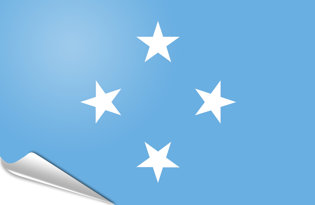 Adhesive flag Micronesia