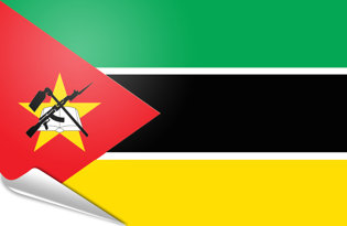 Adhesive flag Mozambique