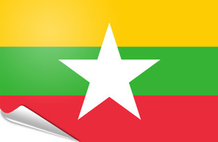 Adhesive flag Myanmar