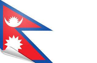 Adhesive flag Nepal