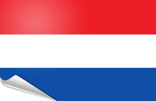 Adhesive flag Netherlands