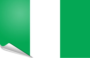 Adhesive flag Nigeria