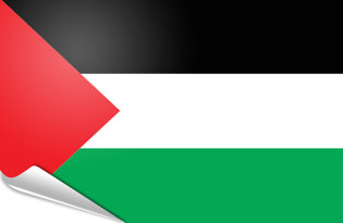 Adhesive flag Palestine