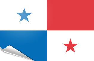 Adhesive flag Panama