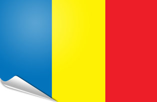 Adhesive flag Romania