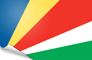 Adhesive flag Seychelles