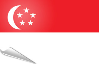 Adhesive flag Singapore