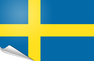 Adhesive flag Sweden