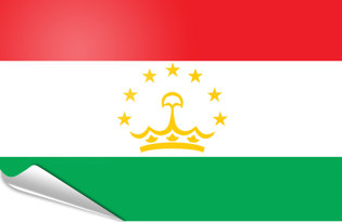 Adhesive flag Tajikistan