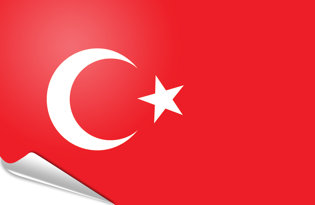 Adhesive flag Turkey