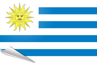 Adhesive flag Uruguay