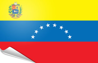 Adhesive flag Venezuela 1954-2006