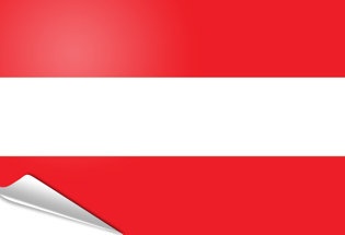 Adhesive flag Austria