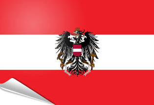 Adhesive flag Austrian State Flag