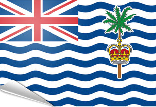 Adhesive flag British Indian Ocean