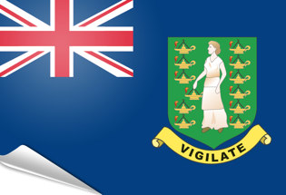 Adhesive flag British Virgin Islands