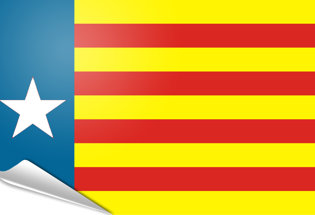 Adhesive flag Estelada valenciana