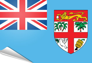 Adhesive flag Fiji