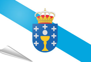 Adhesive flag Galicia