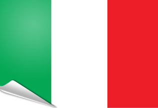 Adhesive flag Italy