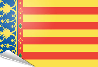 Adhesive flag Valencia