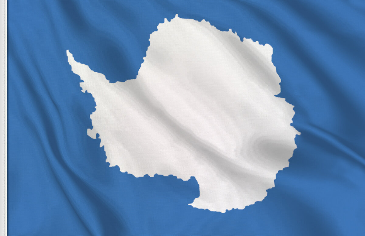 150cm x 90cm 100% Polyester Flag with 2 eyelets Antarctica 5ft x3ft 