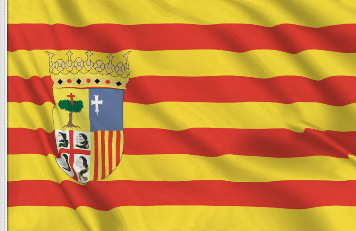 aragon aragona bandiera flagsonline banderas bandiere adesivi adesiva