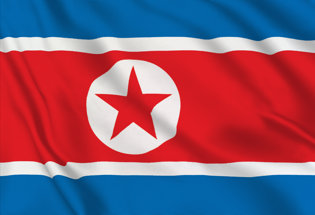 Bandera Corea Norte