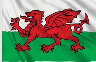 Wales Table Flag